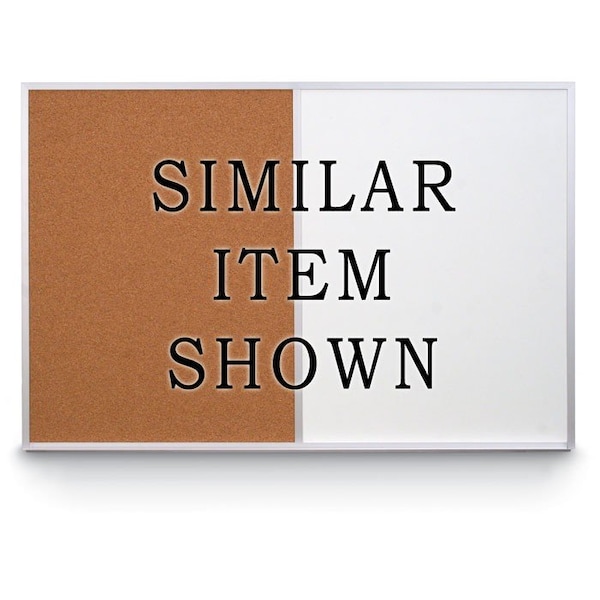 Combo Board, 48"x36", Satin Frame/Green & Forbo